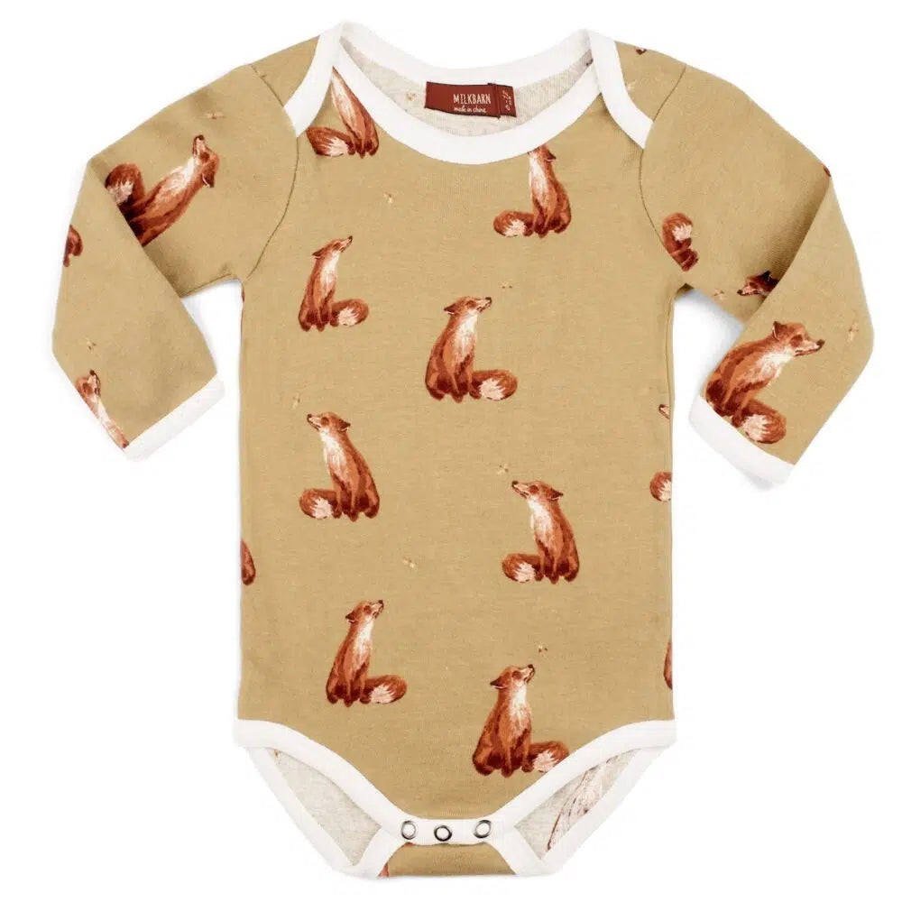 Highland Cow Bamboo Long Sleeve One Piece | 6-12m