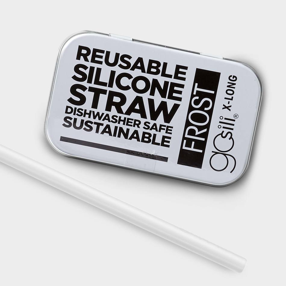 GoSili Silicone Reusable Straw with Tin Mint
